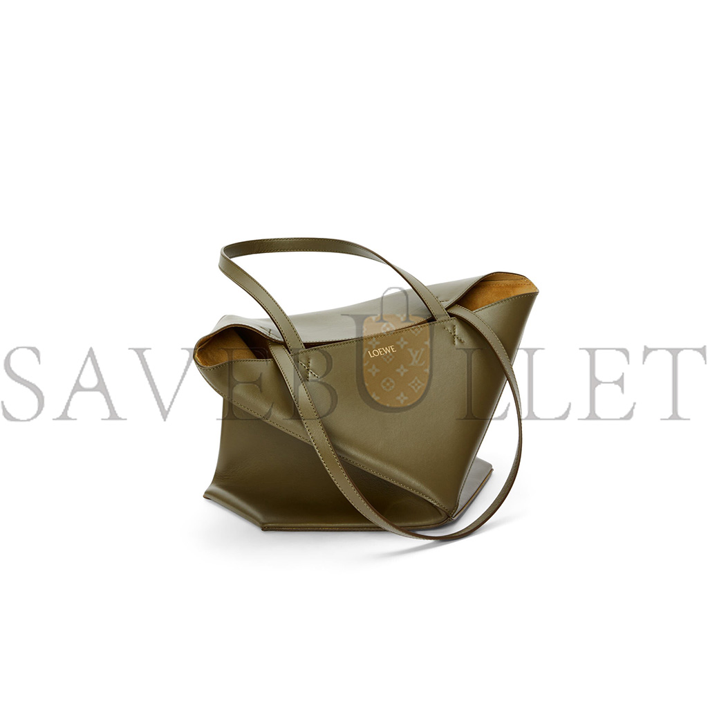 l*ew* medium puzzle fold tote in shiny calfskin a657g50x01 (31.5*25.5*14.5cm)